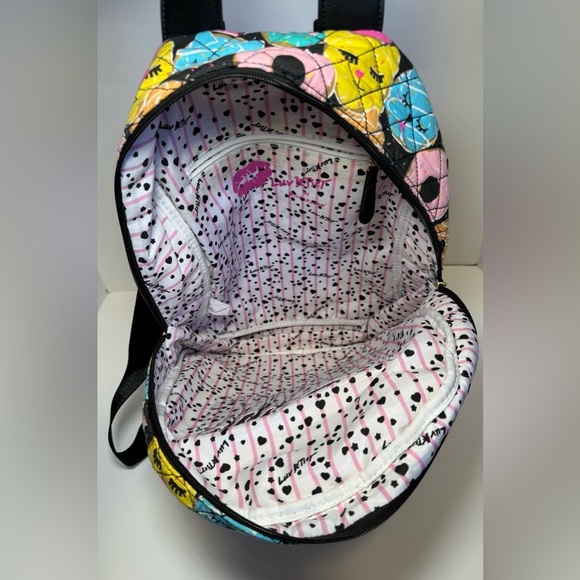 Luv Betsey by Betsey Johnson quilted Donut cat backpack - Picture 4 of 11